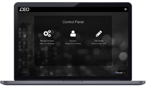 ControlPanel.CEO is where you manage your .CEO account settings